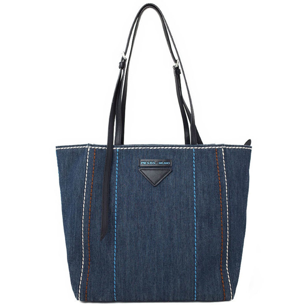 Prada Small Denim Tote Bag